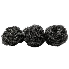 3 STAINLESS STEEL SCOURERS (BA 930107)