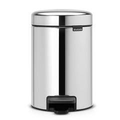 Brabantia Pedal Bin 3L - NewIcon - Brilliant Steel #113147