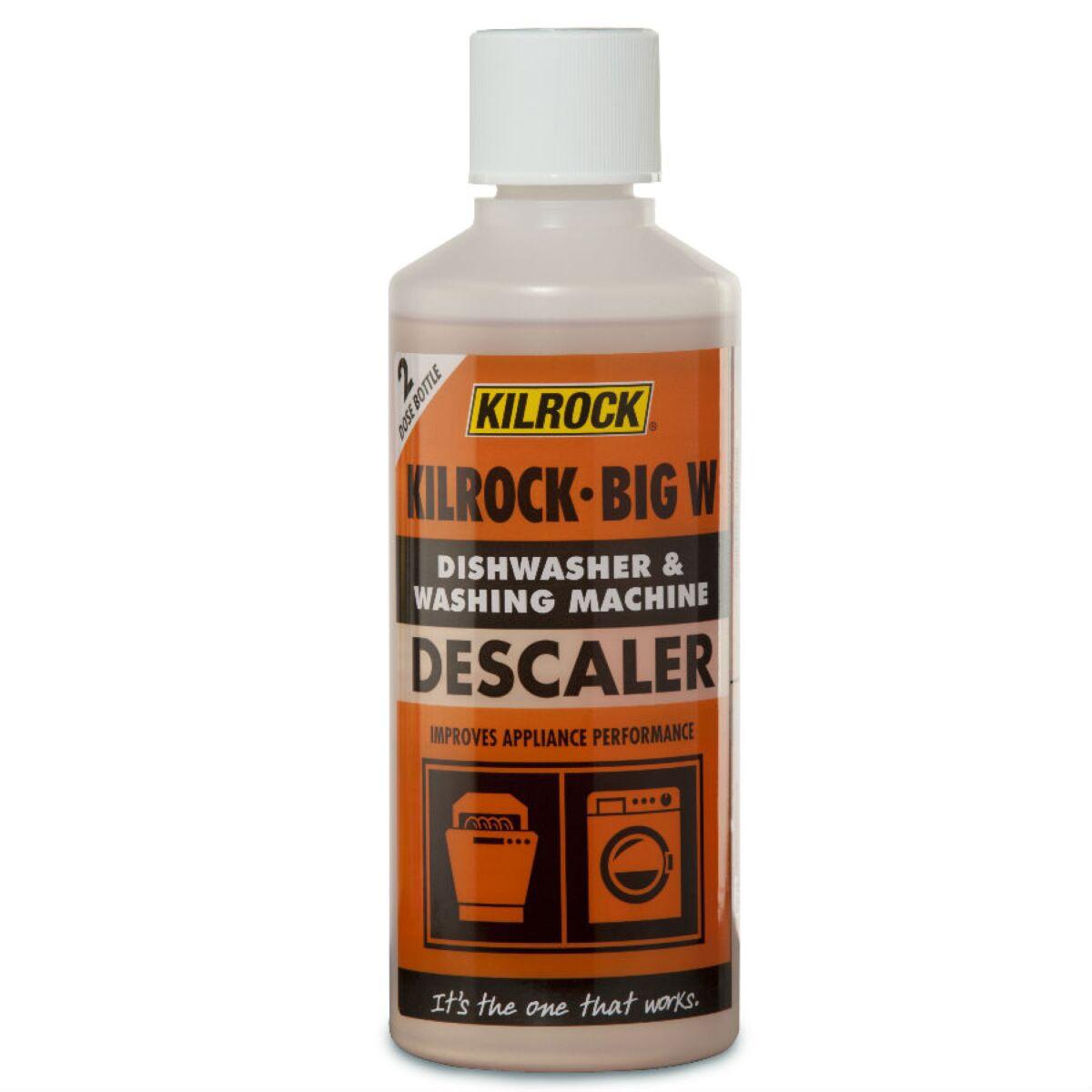 Kilrock Big W 400ml Washing Machine and Dishwasher Descaler 3 Doses #8702