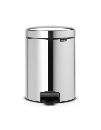 Brabantia Pedal Bin 5L - NewIcon - Brilliant Steel #112621