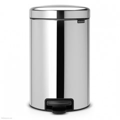 Brabantia Pedal Bin 12L - NewIcon - Brilliant Steel #113581