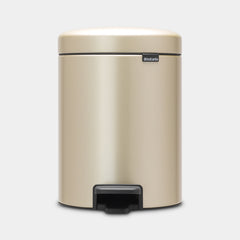 Brabantia Pedal Bin 5 Lt. NewIcon - Metallic Gold #304422