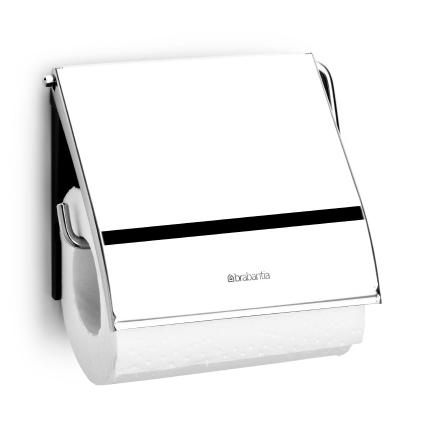 Brabantia ReNew Toilet Roll Holder - Brilliant Steel #414589