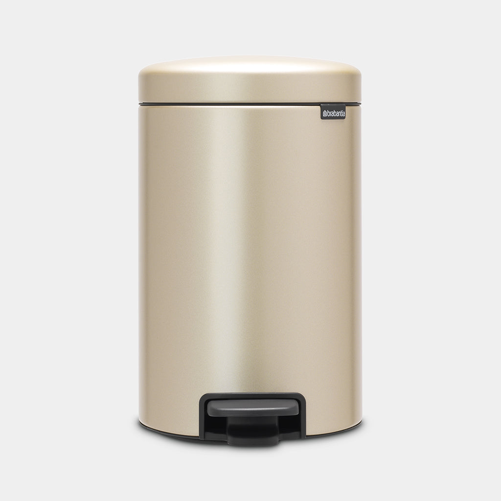 Brabantia Pedal Bin 12 Lt. NewIcon - Metallic Gold #304446
