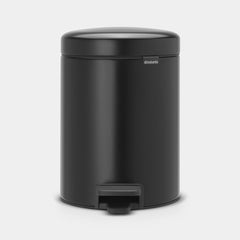 Brabantia Pedal Bin 5 Lt. NewIcon - Matt Black #112928