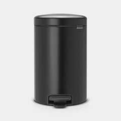 Brabantia Pedal Bin 12 Lt. NewIcon - Matt Black #113741