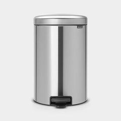Brabantia Newlcon Pedal Bin, 20L MattSteel #114021