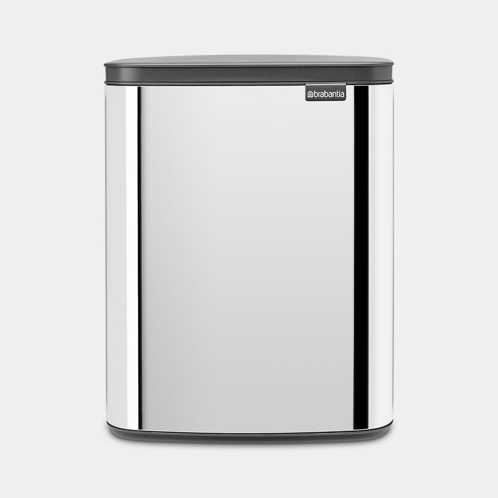 Brabantia Bo Waste Bin 12 Ltr - Brilliant Steel #230400
