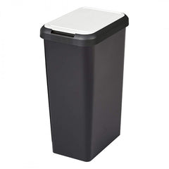 Tontarelli Touch & Lift Black / White Dustbin 10 ltr #8104307