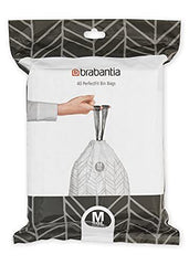 Brabantia Perfect Fit Bin Bags 60 Ltr (40 Bags Code M) - White #138829