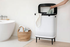 Brabantia Bo Separated Laundry Bin 2x45 Ltr White #200540