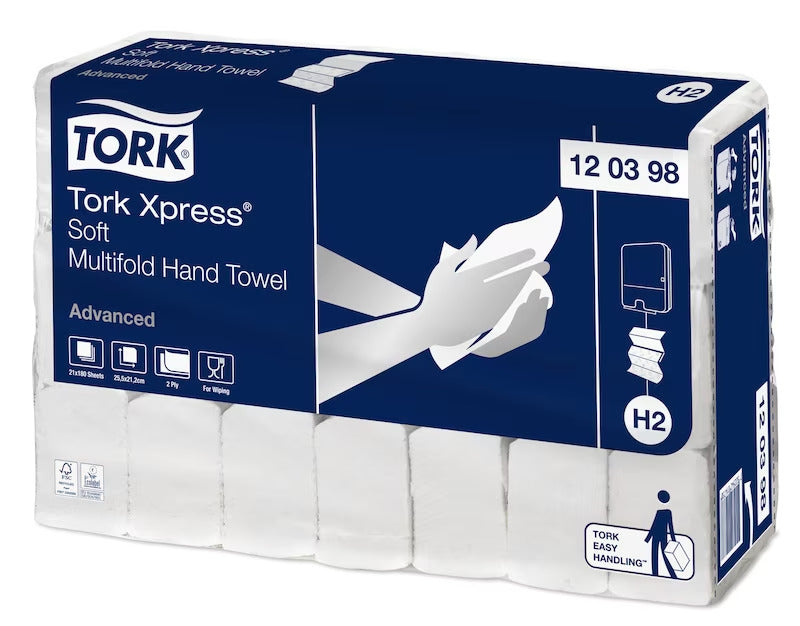 Tork Xpress® Soft Multifold Hand Towel Advanced (H2) (SCA 120398)