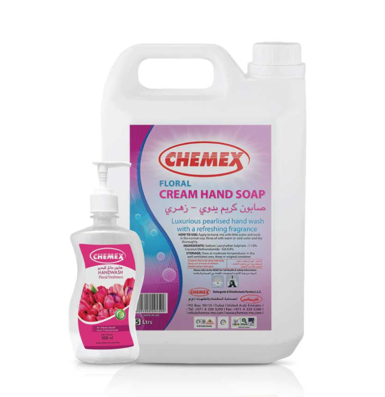 CHEMEX CREAM HAND SOAP - FLORAL -500ML