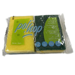 2-SCOURING PADS ON SYNTHETIC SPONGE (BA 930036)