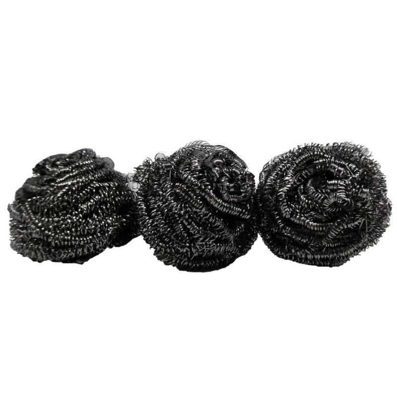 3 STAINLESS STEEL SCOURERS (BA 930107)