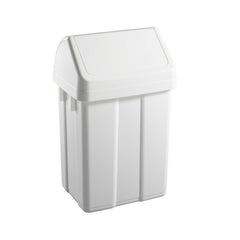 BIN WITH SWING LID 12L WHITE (TT 5220)